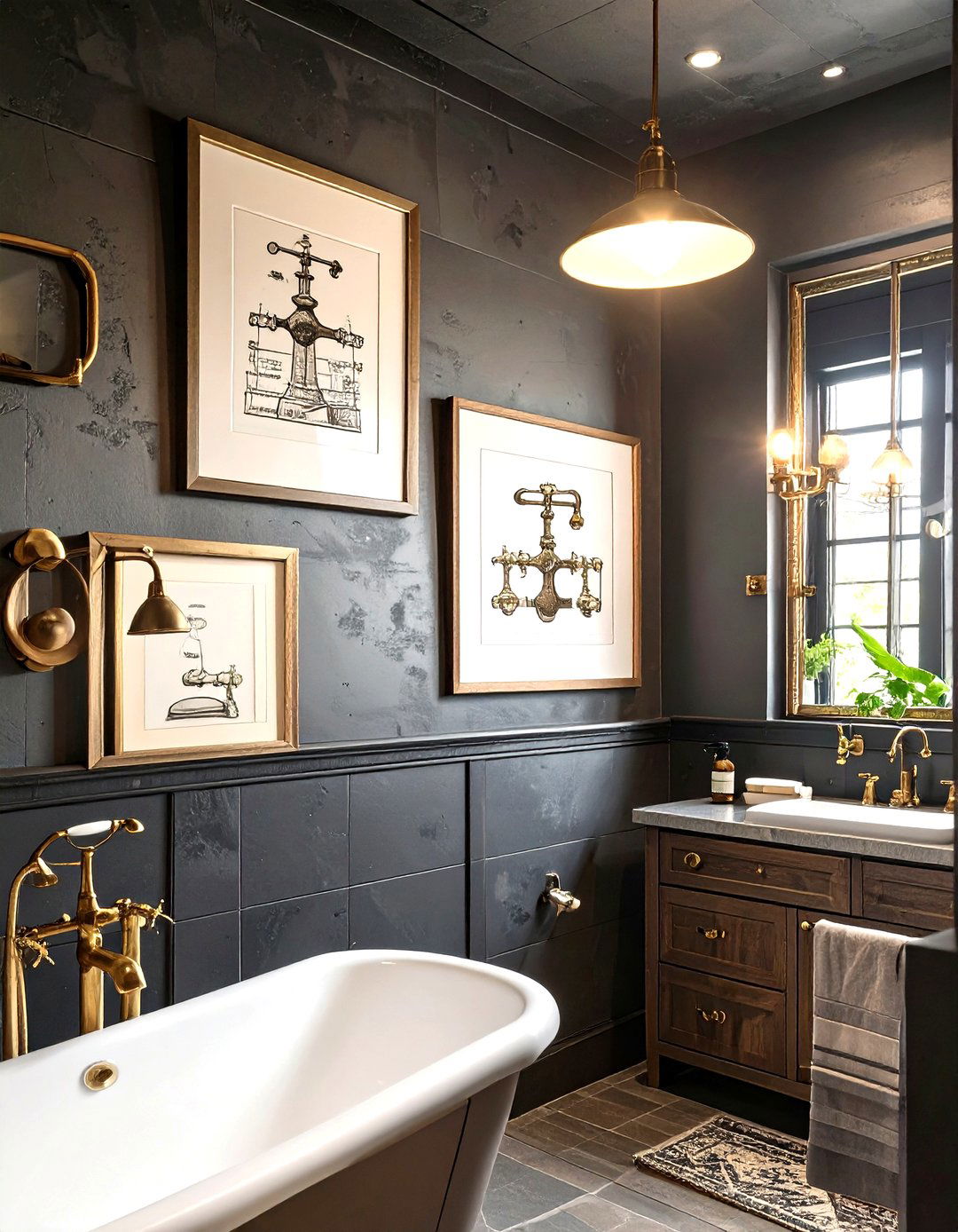Vintage Patent Print Bathroom Art - 30 bathroom art ideas