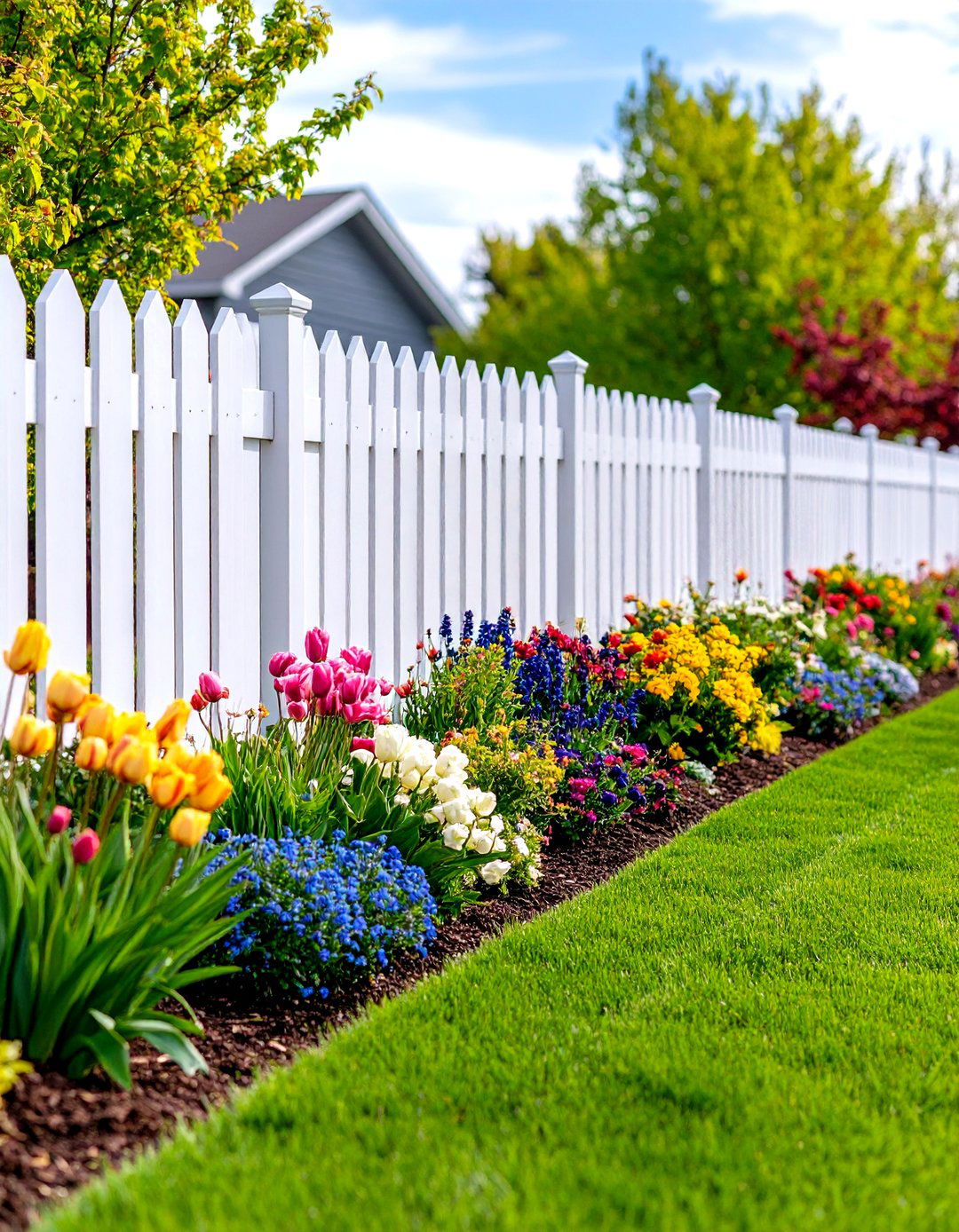 Vinyl Panel Privacy Fence - 30 privacy fence ideas for backyard