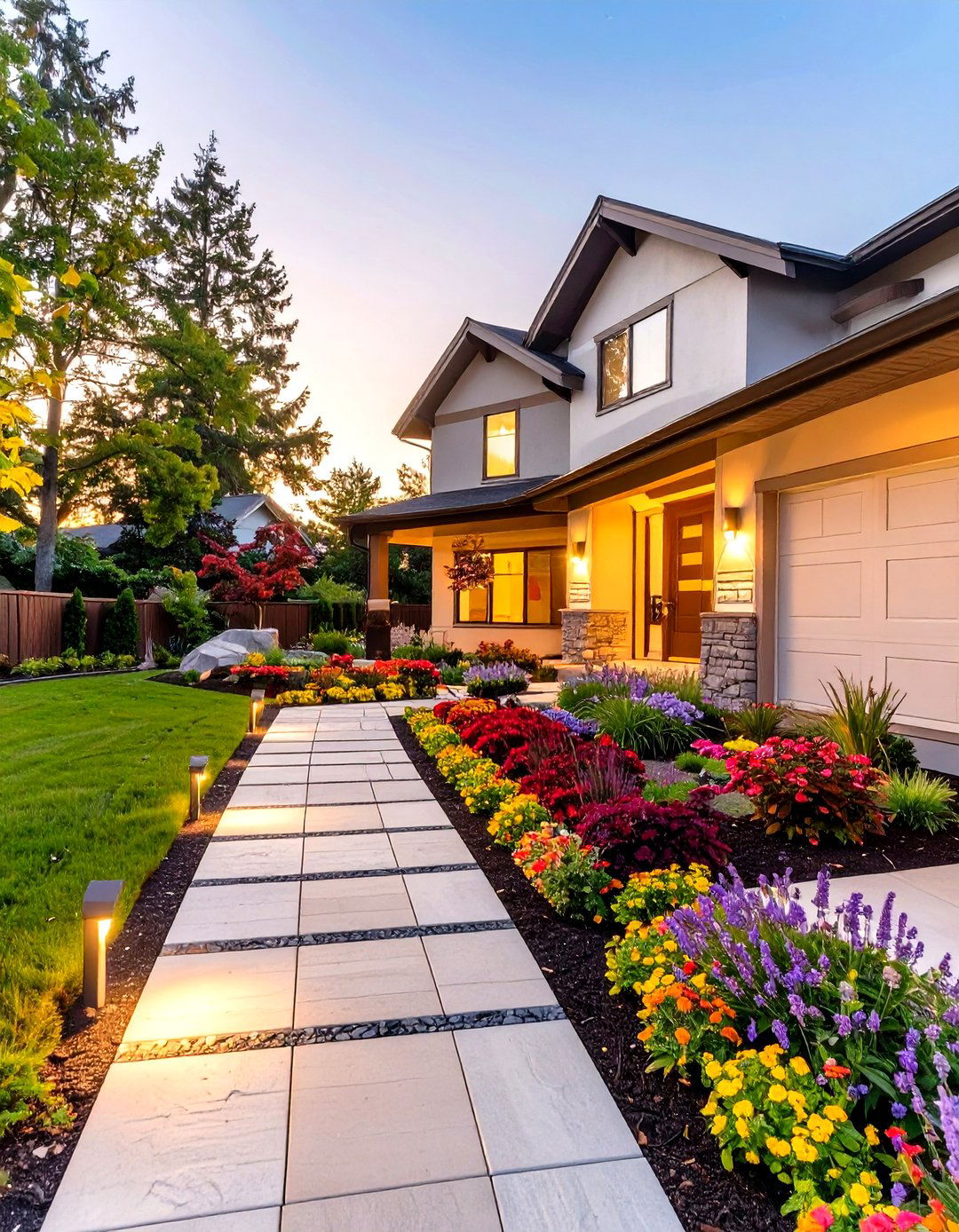 Virtual Front Yard Curb Appeal Makeover - 30 virtual landscape design ideas