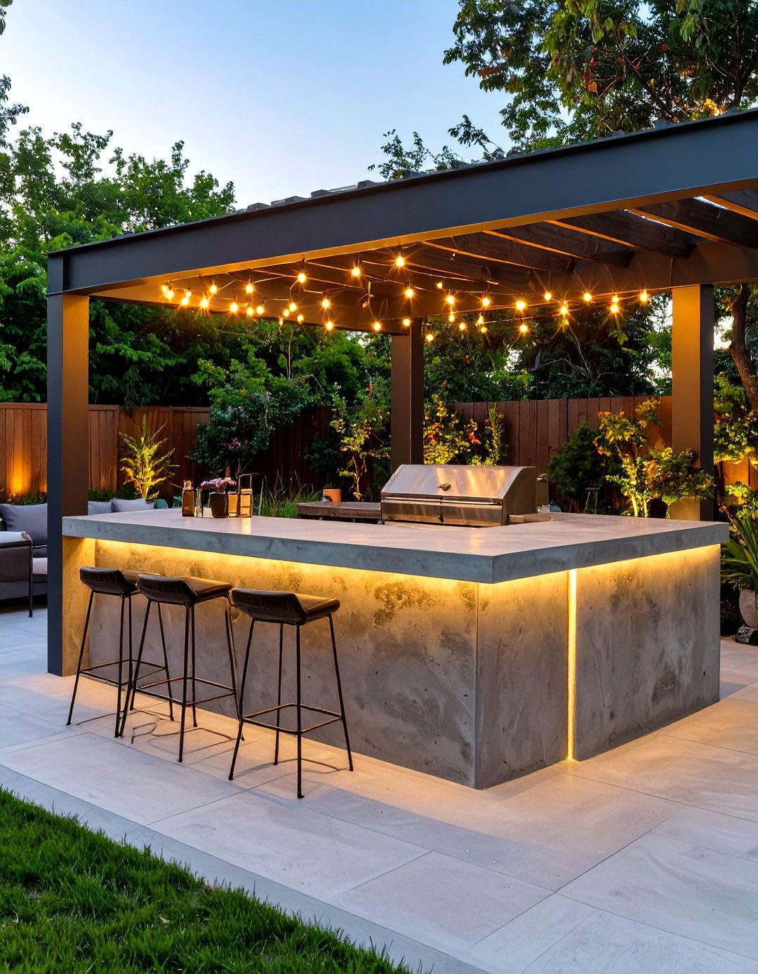 Virtual Outdoor Bar and Refreshment Station - 30 virtual landscape design ideas