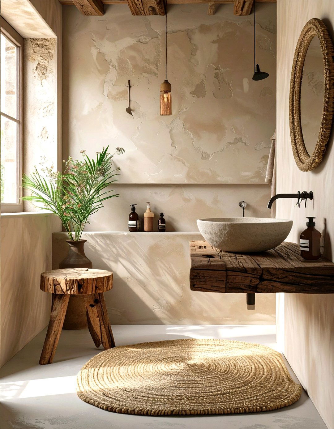Wabi Sabi Bathroom - 30 neutral bathroom ideas