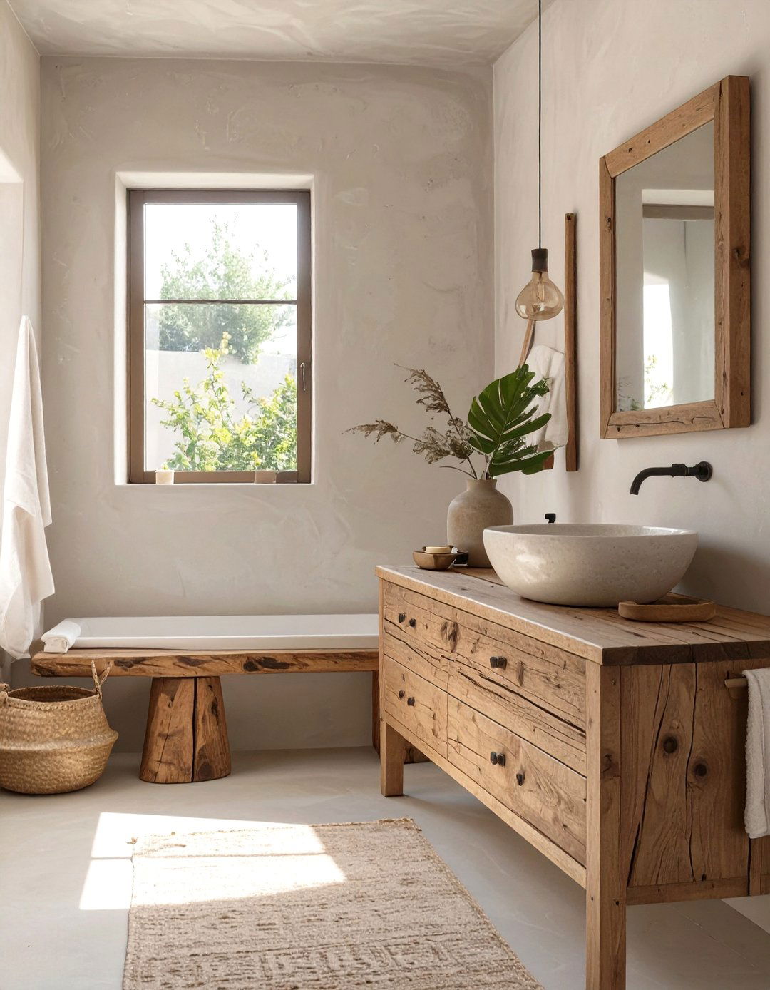 Wabi Sabi Inspired Bathroom - 30 bathroom upgrade ideas