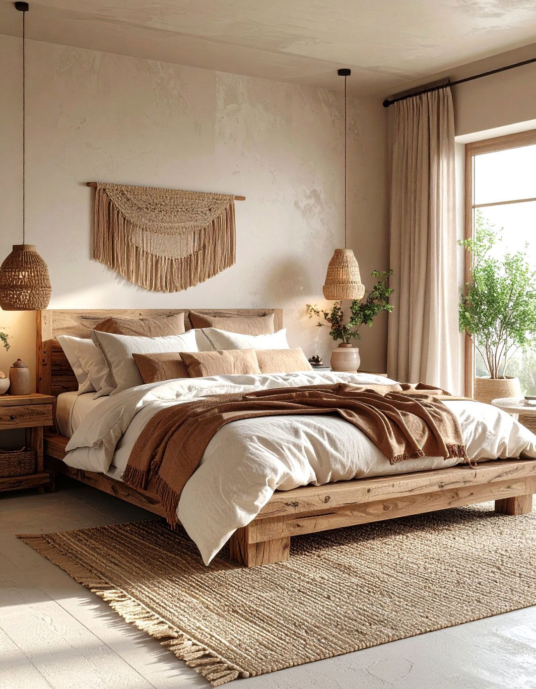 Wabi Sabi Inspired Bedroom - 30 3d rendering interior design ideas