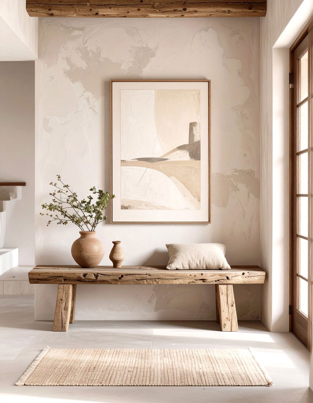 Wabi Sabi Inspired Entryway - 30 interior design rendering ideas