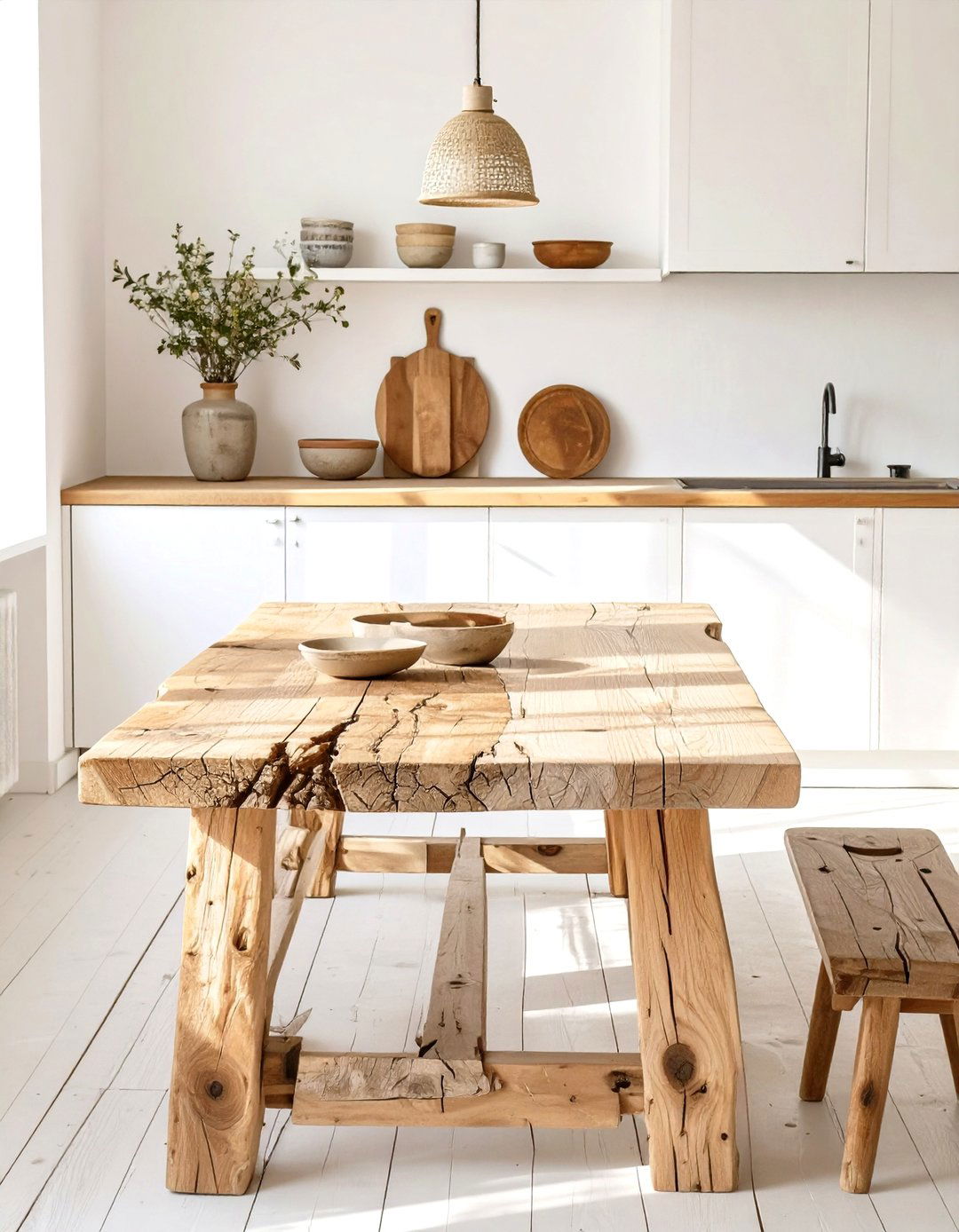 Wabi Sabi Inspired Kitchen Tables - 30 what are the most popular kitchen table trends ideas