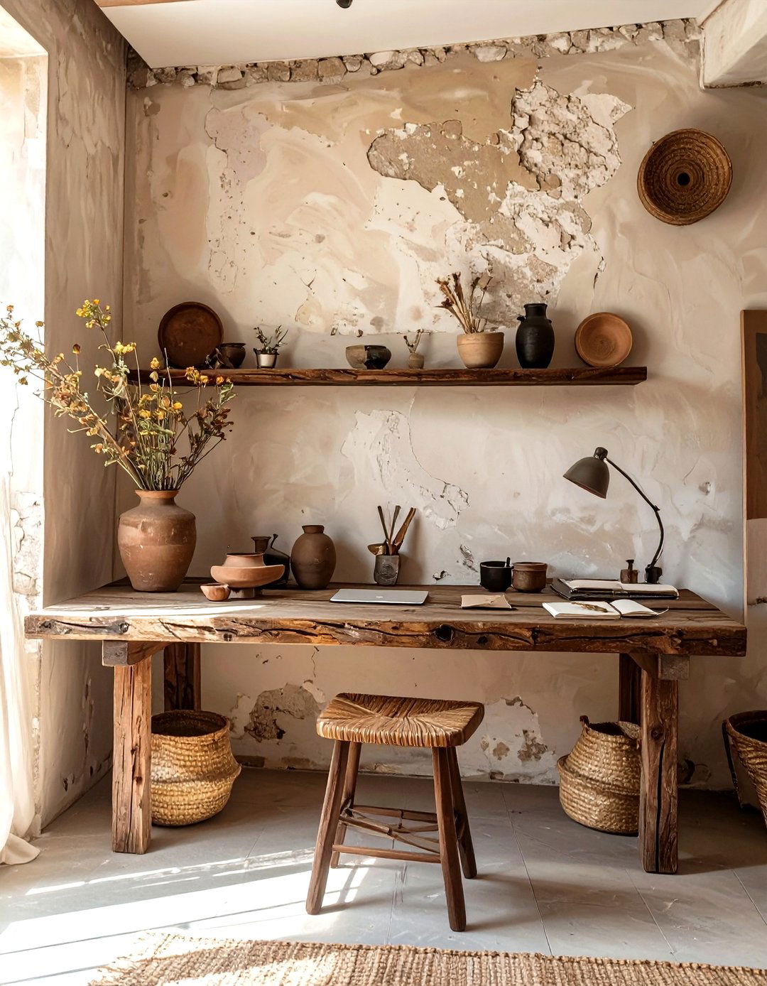 Wabi Sabi Inspired Workspace - 30 commercial interior design ideas