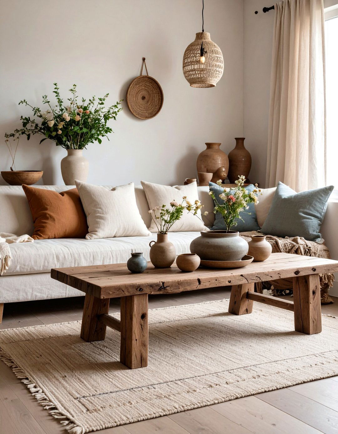 Wabi Sabi Living Room - 30 aesthetic living room ideas