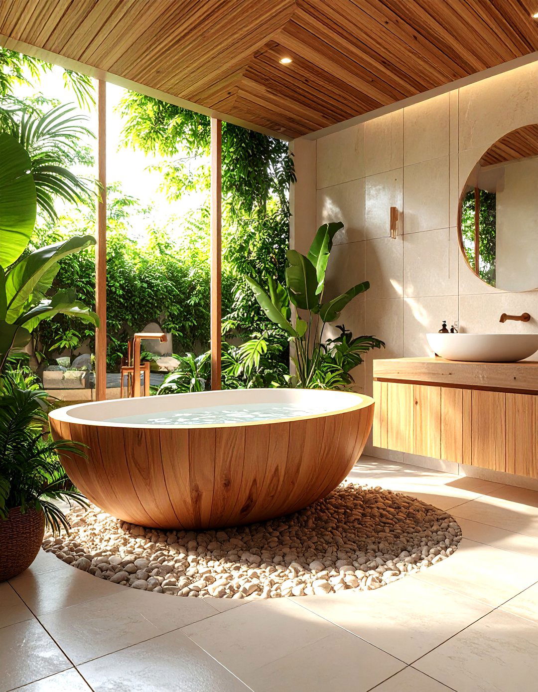 Wabi Sabi Themed Bathroom - 30 3d home design online free ideas