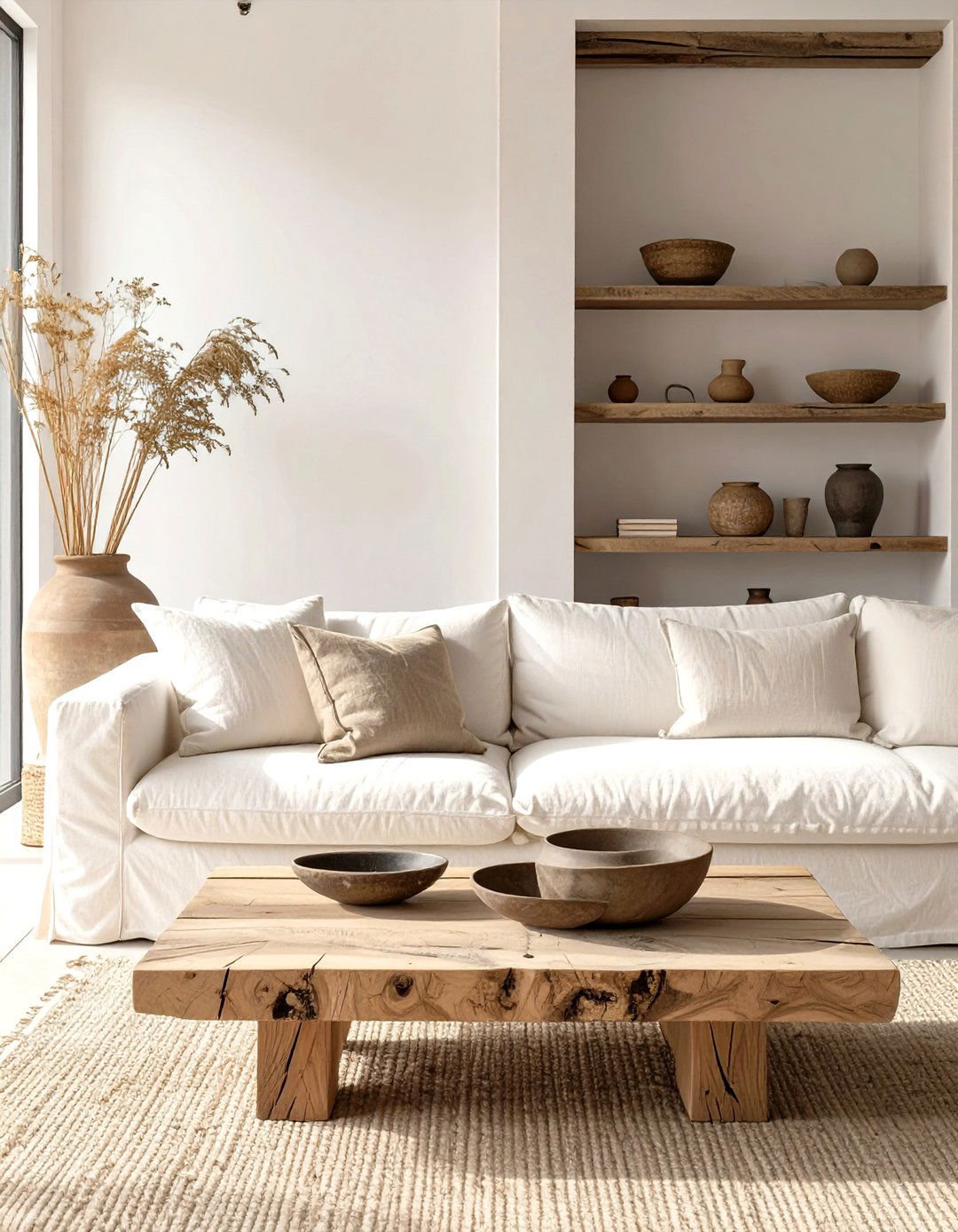 Wabi Sabi Themed Living Area - 30 free home design ideas