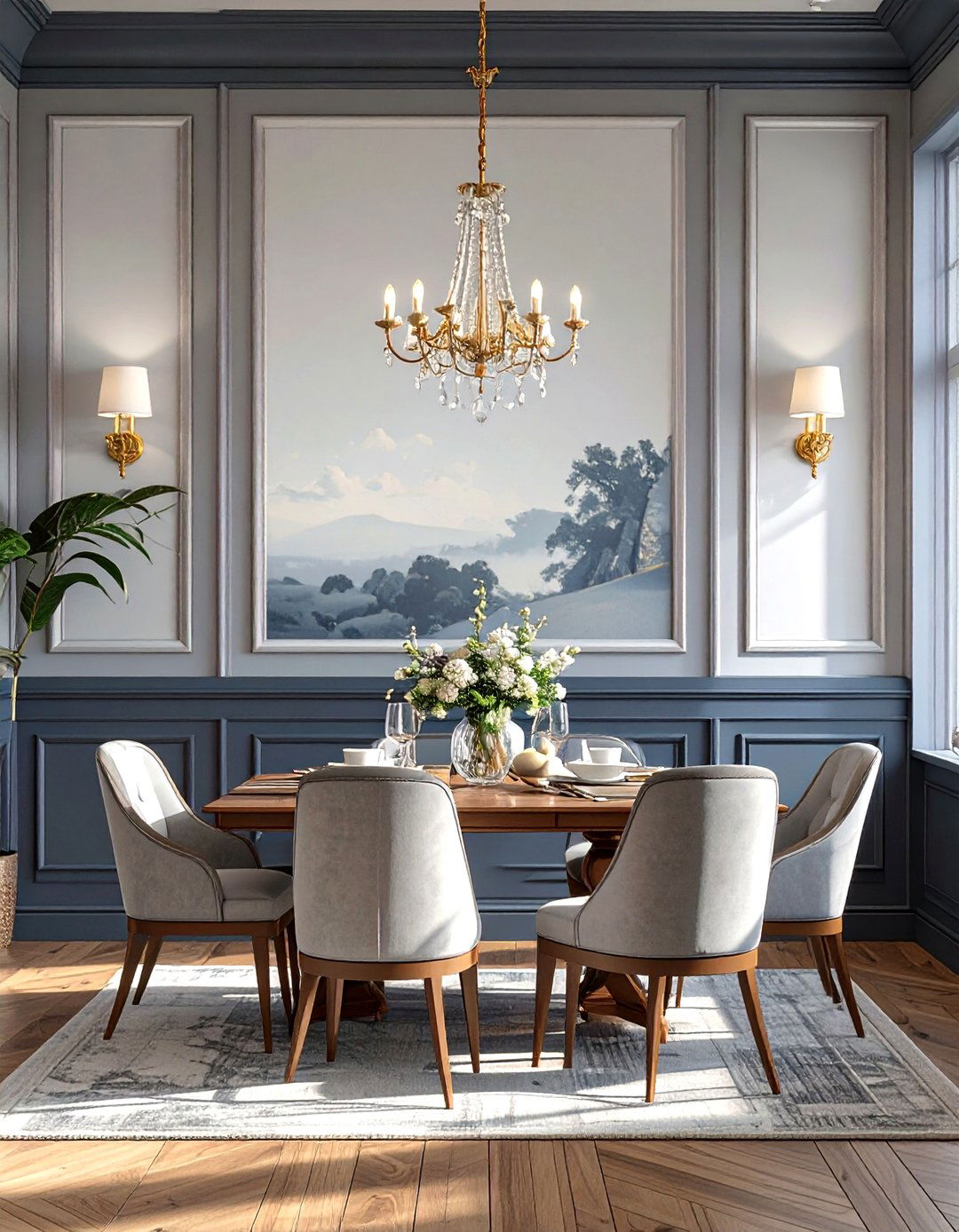 Wainscoting Accent Wall - 30 simple accent wall ideas