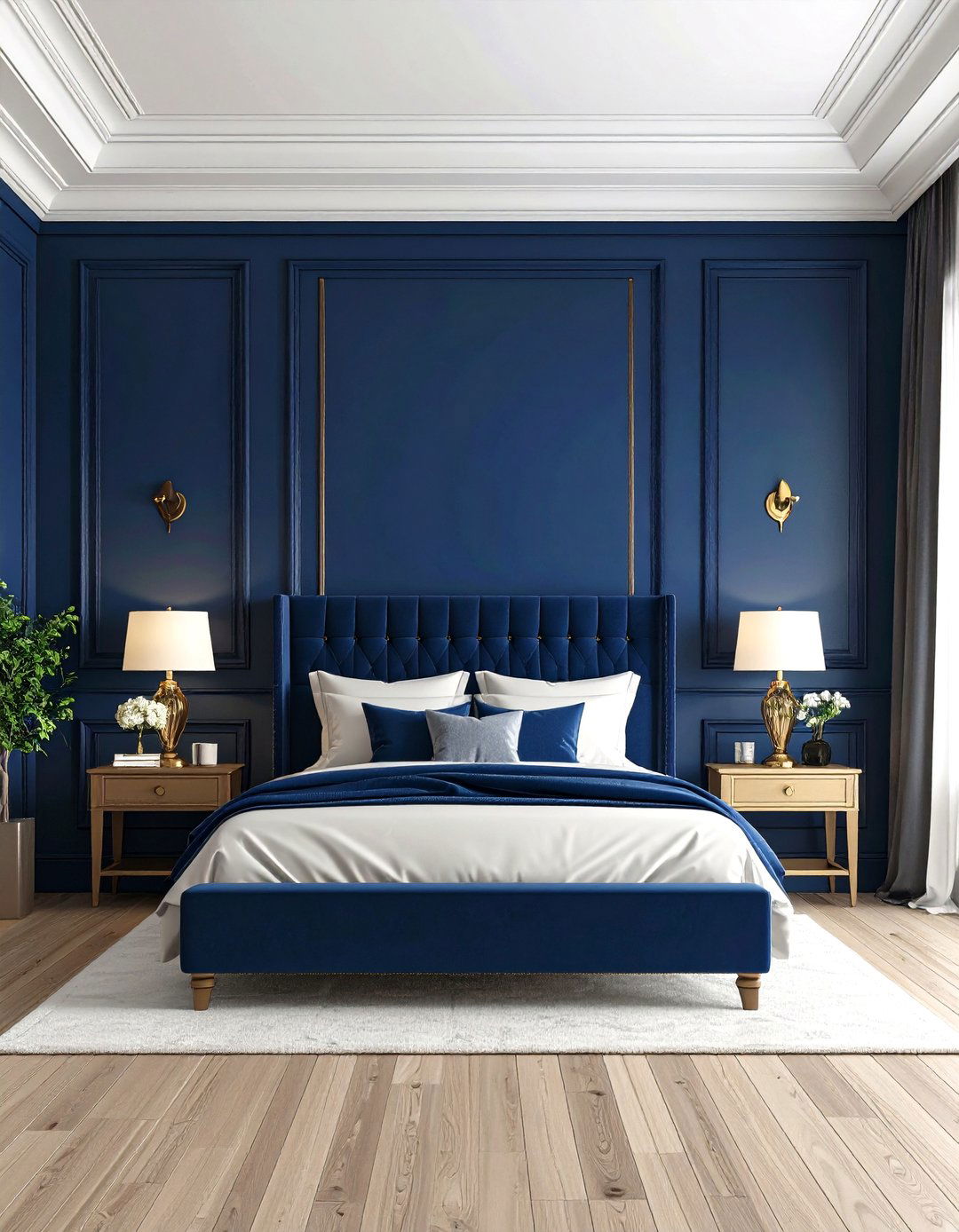 Wainscoting Accent Wall - 30 accent wall ideas for bedroom