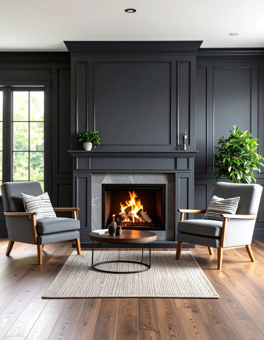 Wainscoting as a Fireplace Surround - 30 living room wainscoting ideas