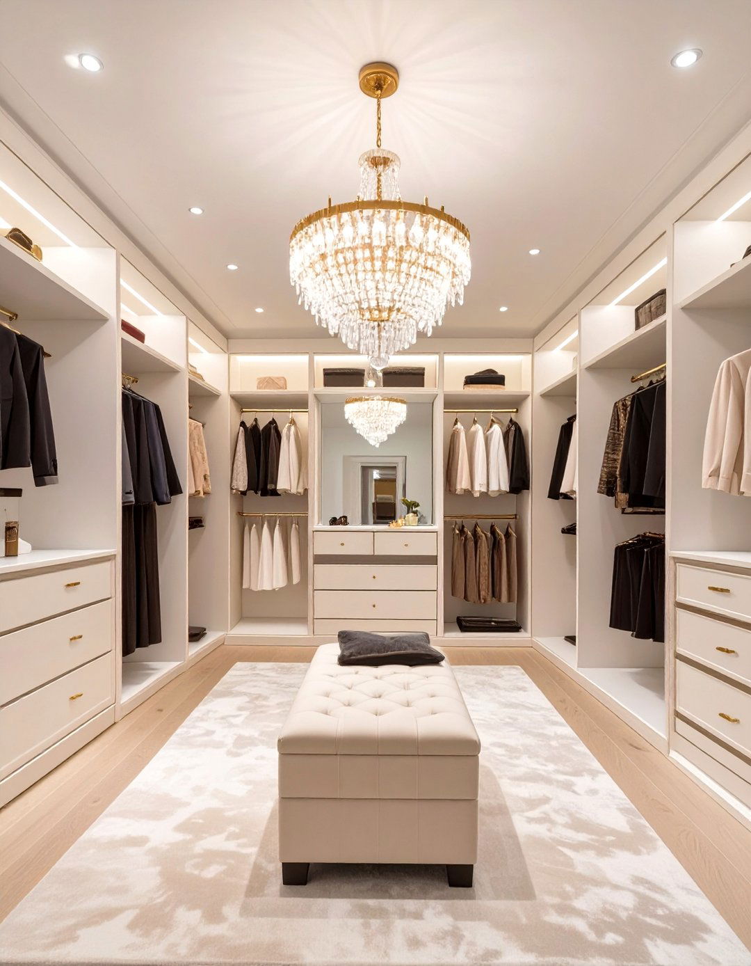 Walk In Closet Featuring A Chandelier - 30 walk in closet design ideas