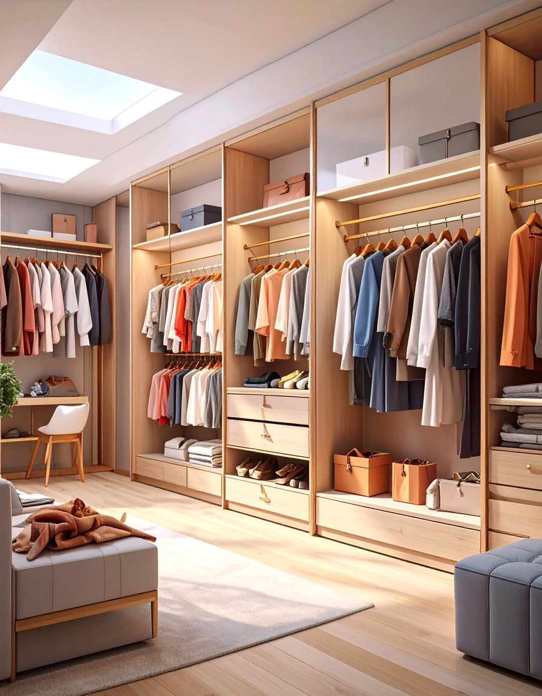 Walk In Closet With A Full Length Mirror Wall - 30 walk in closet design ideas