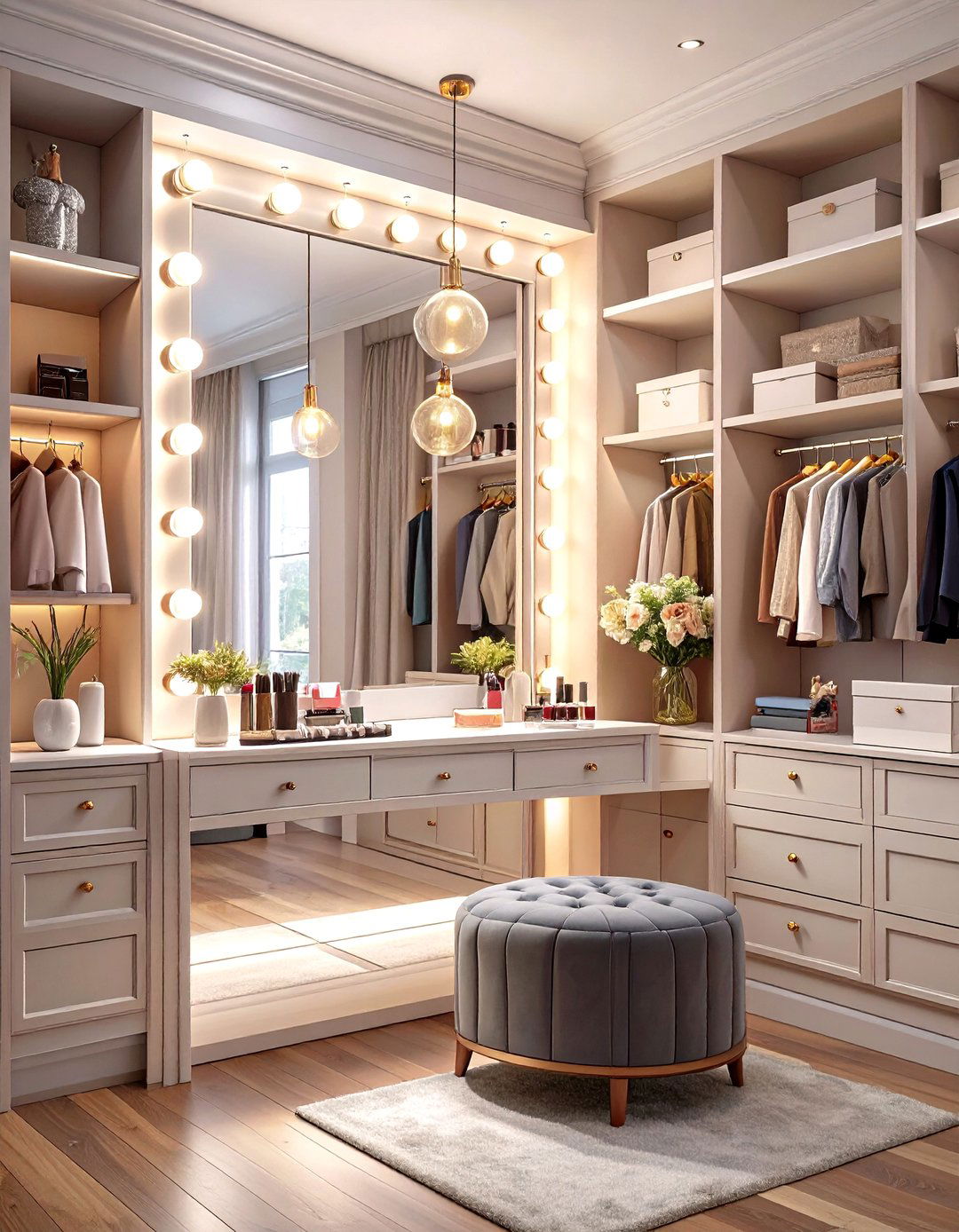 Walk In Closet With A Vanity Station - 30 walk in closet design ideas
