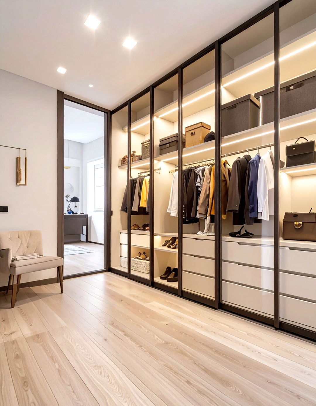 Walk In Closet With Glass Front Doors - 30 walk in closet design ideas