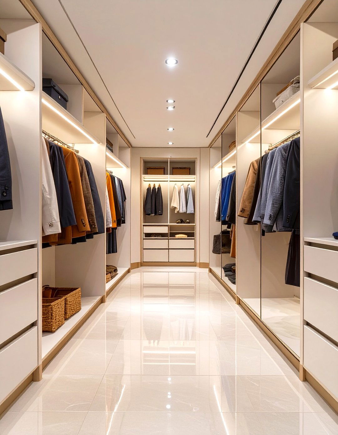 Walk In Closet With Mirrored Cabinet Doors - 30 walk in closet design ideas