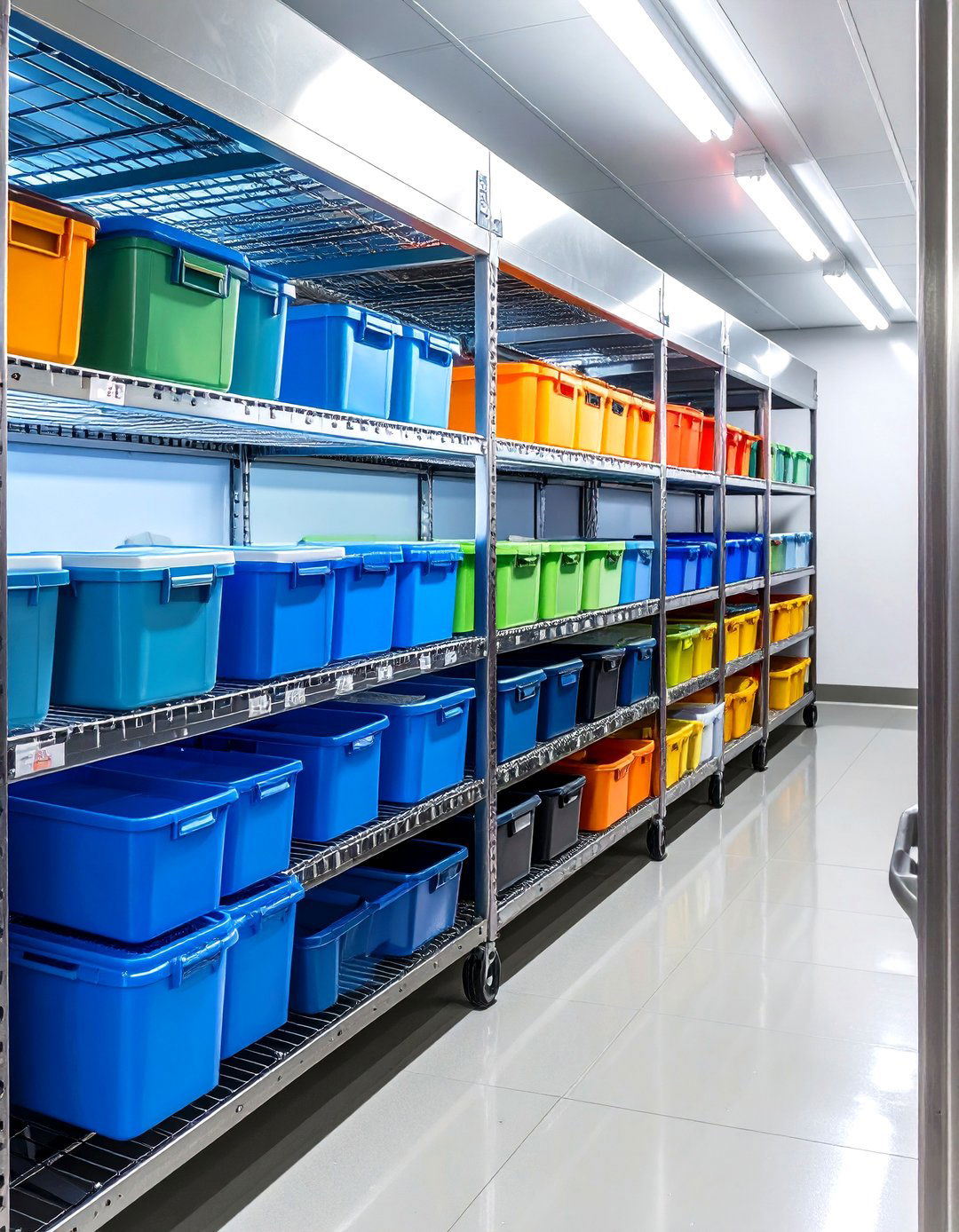 Walk In Cooler and Freezer Organization - 30 restaurant kitchen design ideas