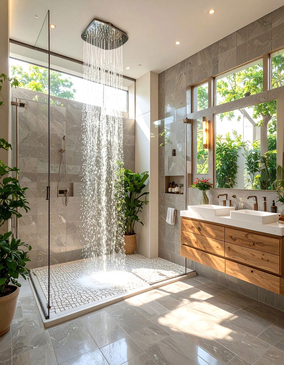 Walk In Shower No Door - 30 master bathroom walk in shower tile ideas