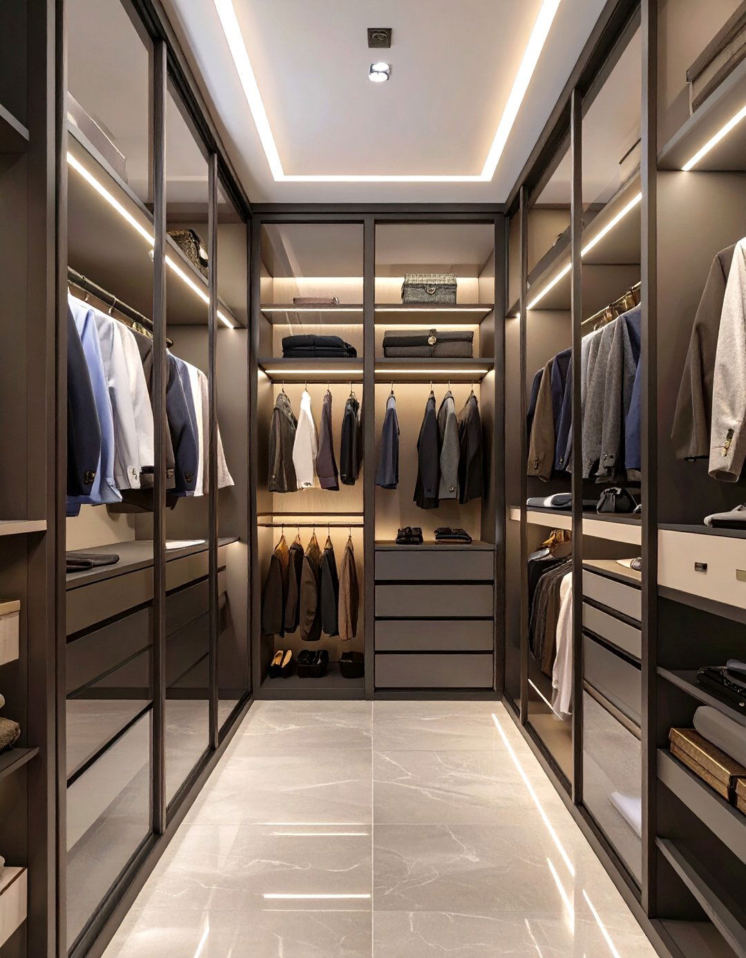 Walk In Wardrobe with Glass Doors - 30 modern wardrobe design ideas