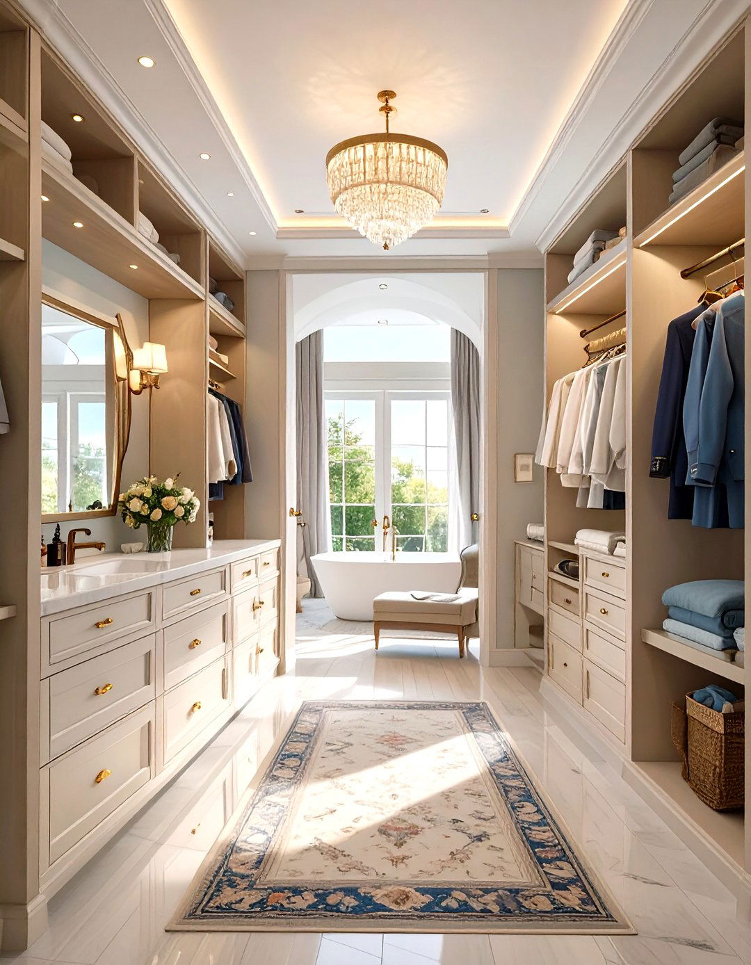 Walk Through Wardrobe Closet to Bathroom - 30 wardrobe closet design ideas