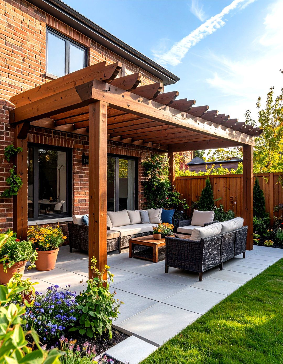 Wall Attached Patio Pergola - 30 outdoor pergola ideas