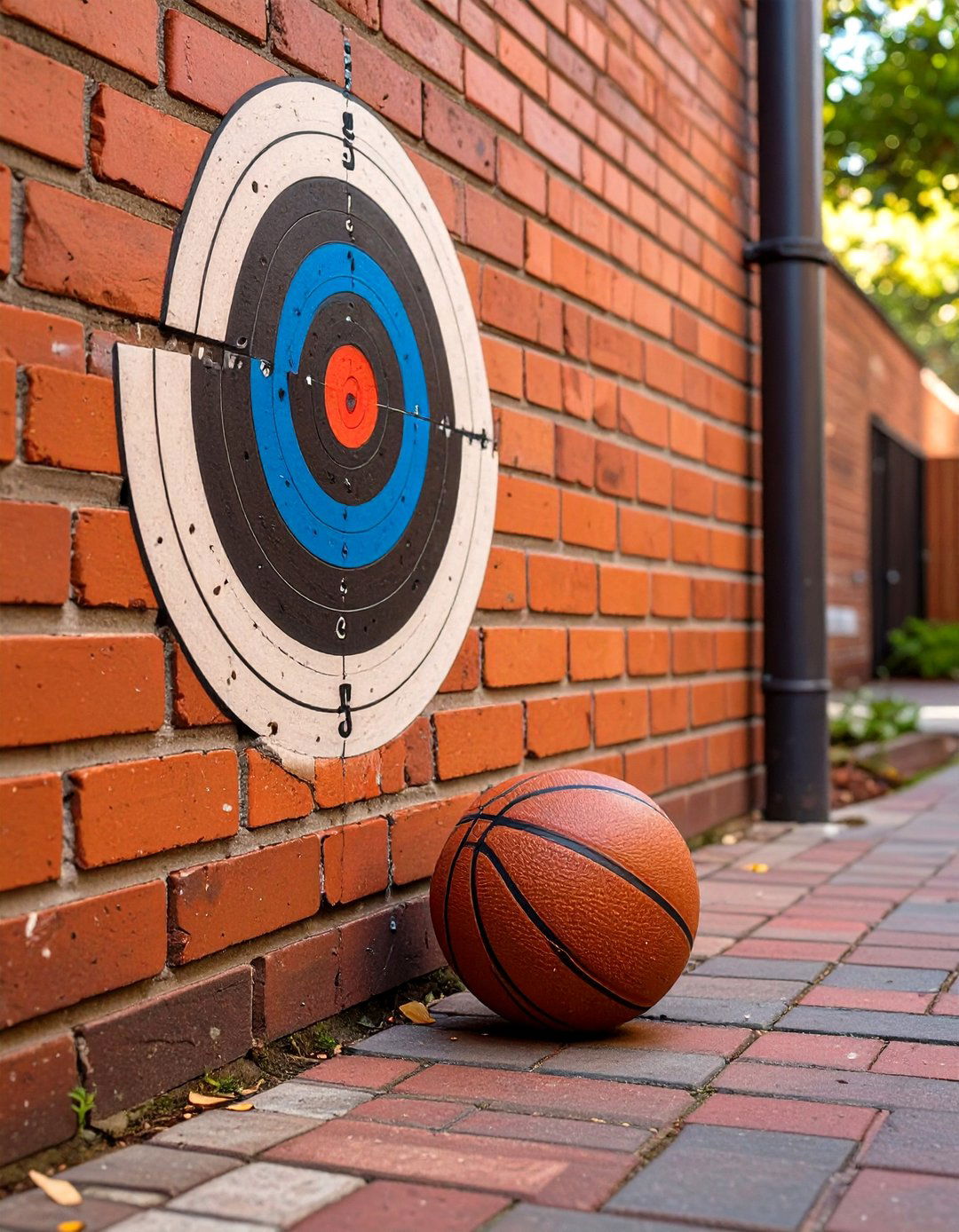 Wall Ball Target Wall - 30 outdoor gym ideas