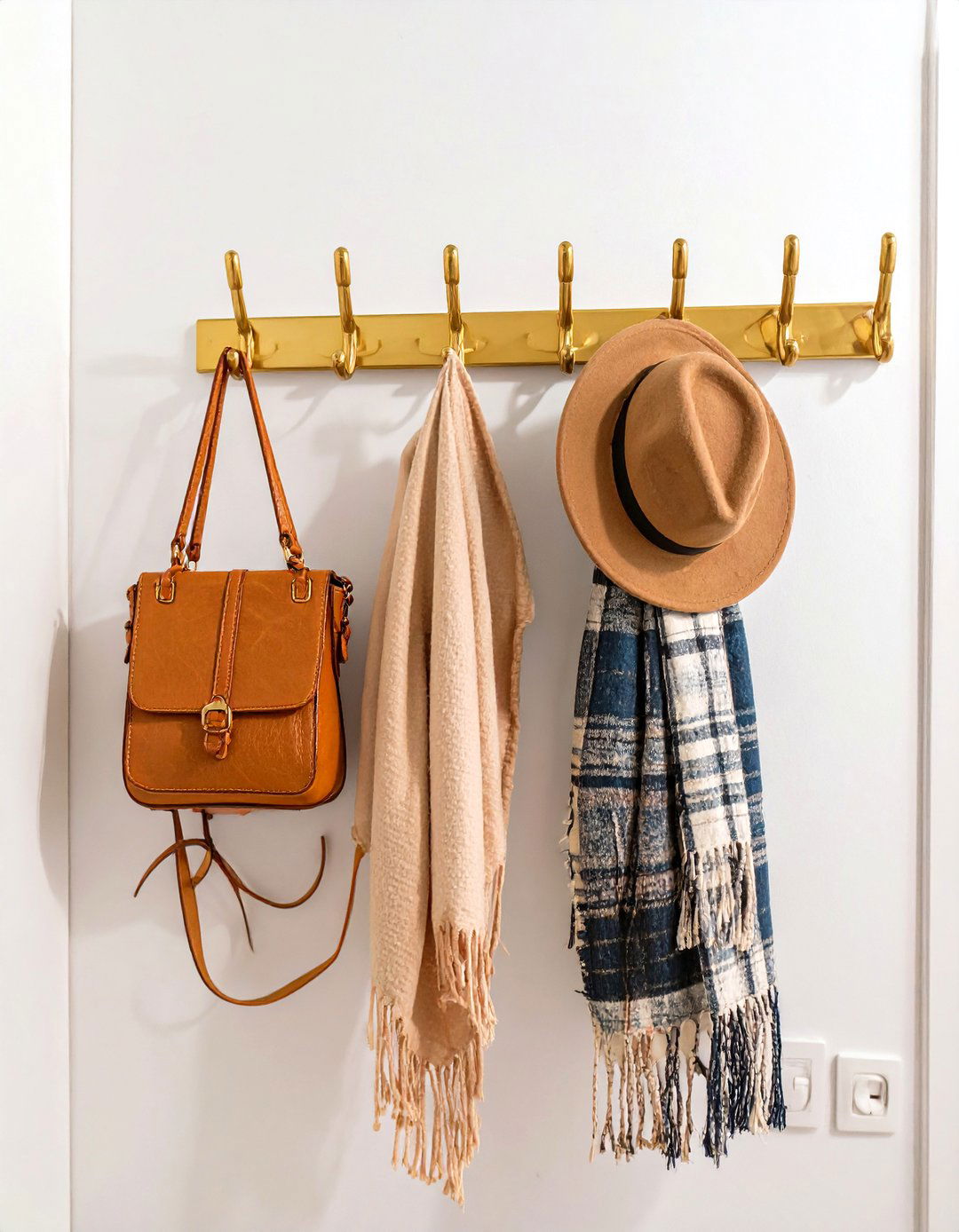 Wall Hooks for a Mini Closet Zone - 30 small bedroom closet ideas