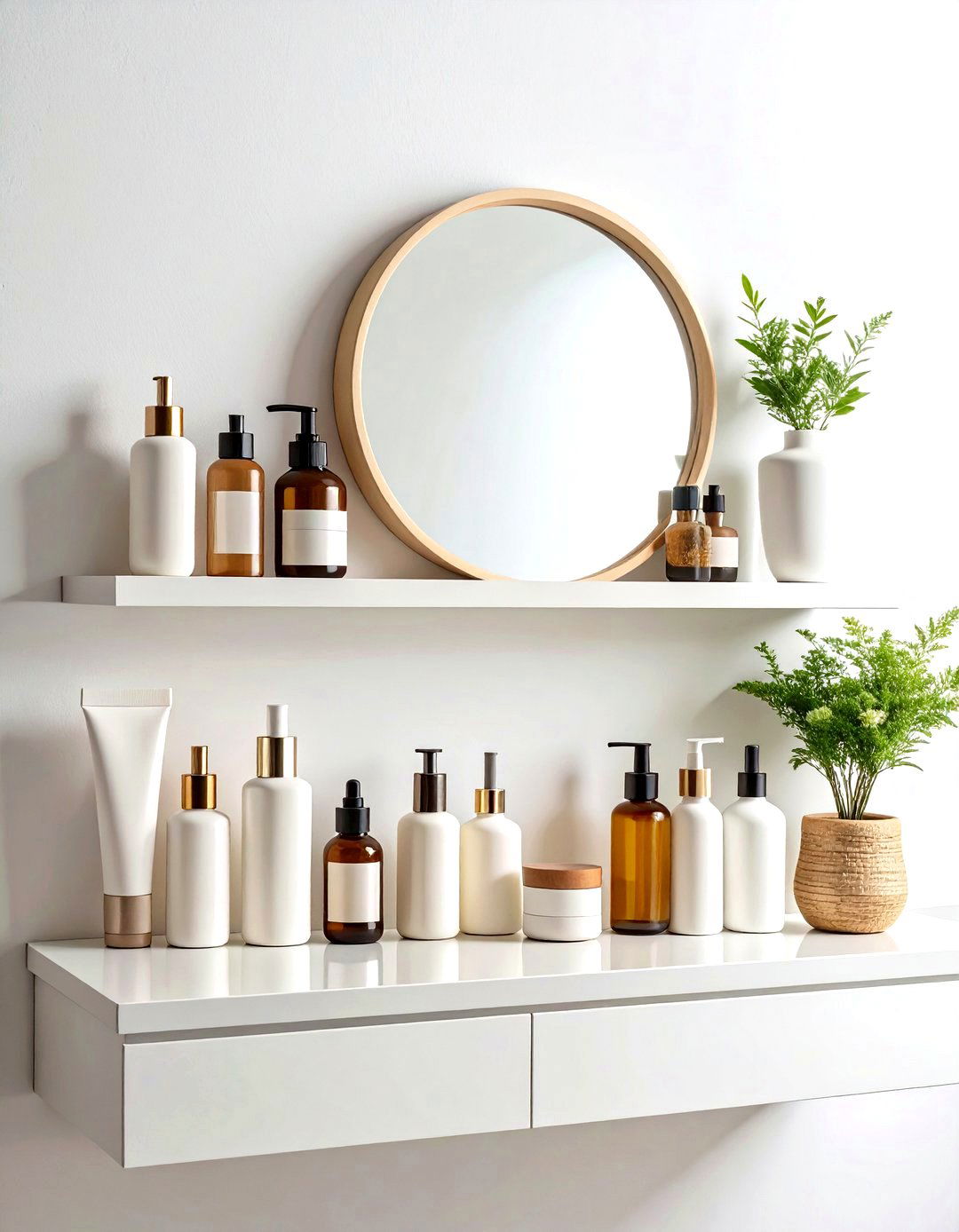 Wall Mounted Bar Vanity - 30 diy vanity ideas