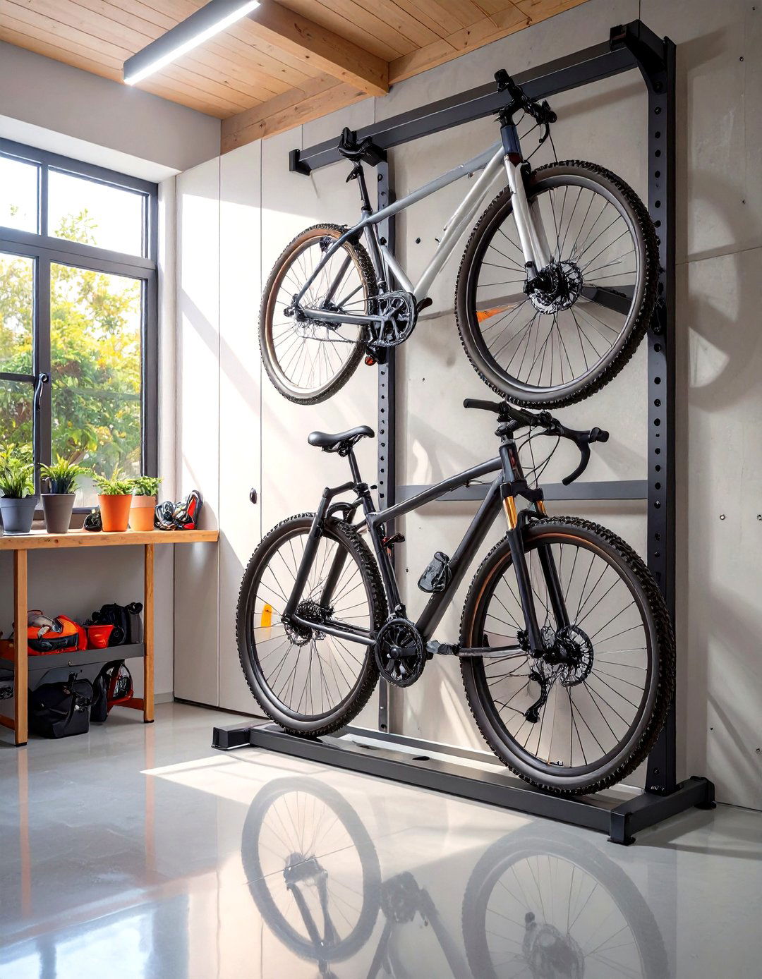 Wall Mounted Bike Racks for Small Garages - 30 small garage ideas