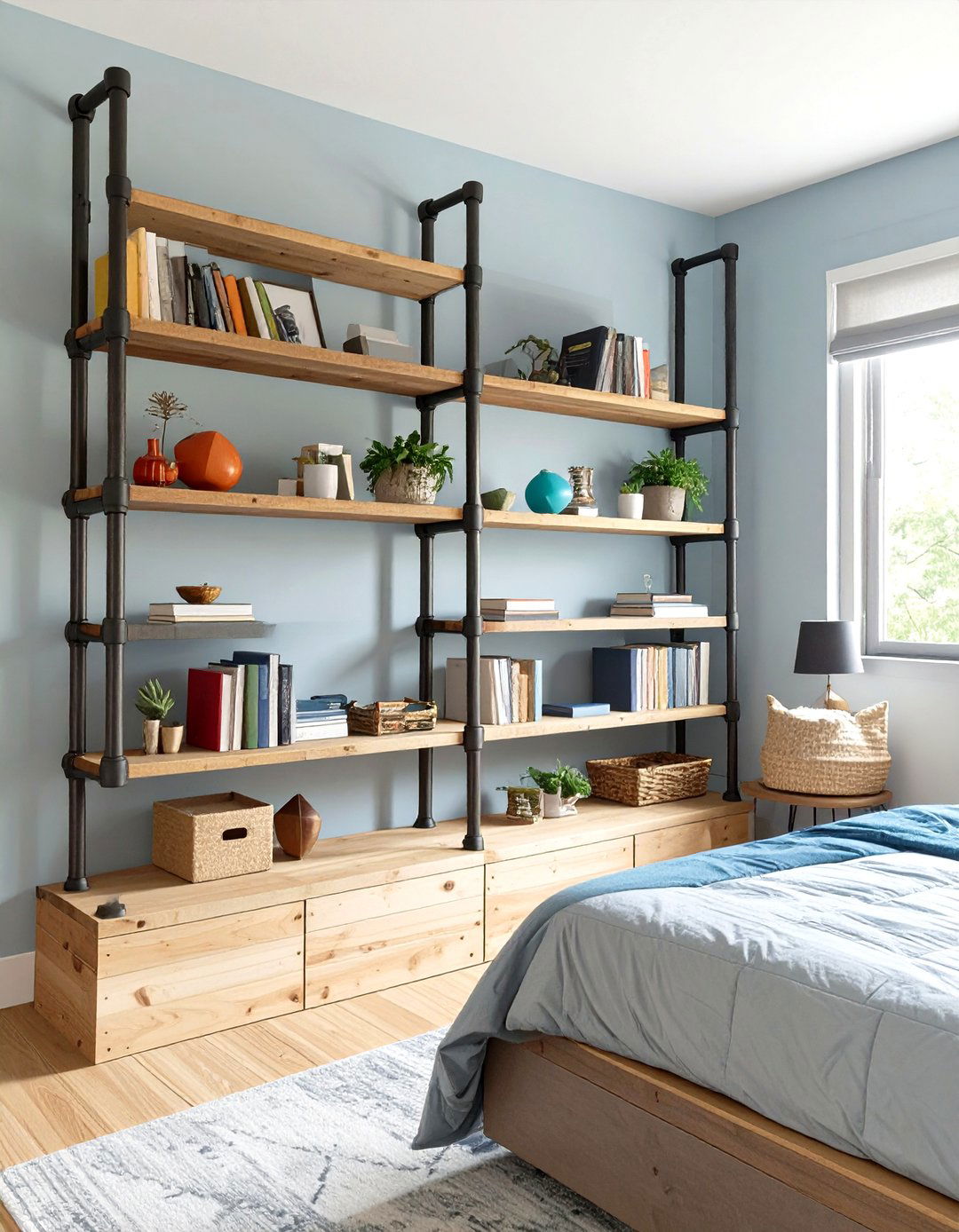 Wall Mounted Bookshelves for a Teen Boys Bedroom - 30 teen boys bedroom ideas