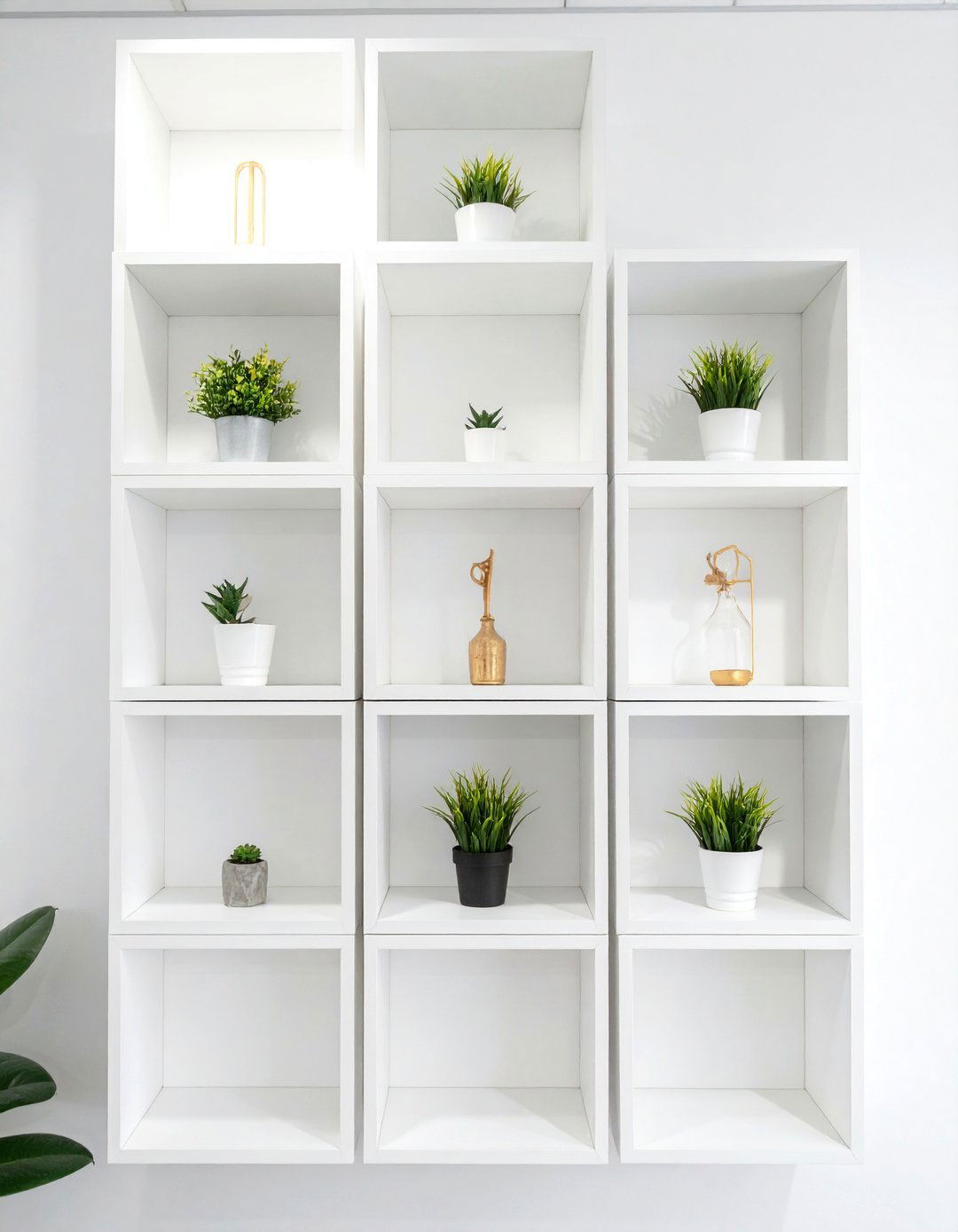 Wall Mounted Cube Shelves - 30 office shelving ideas