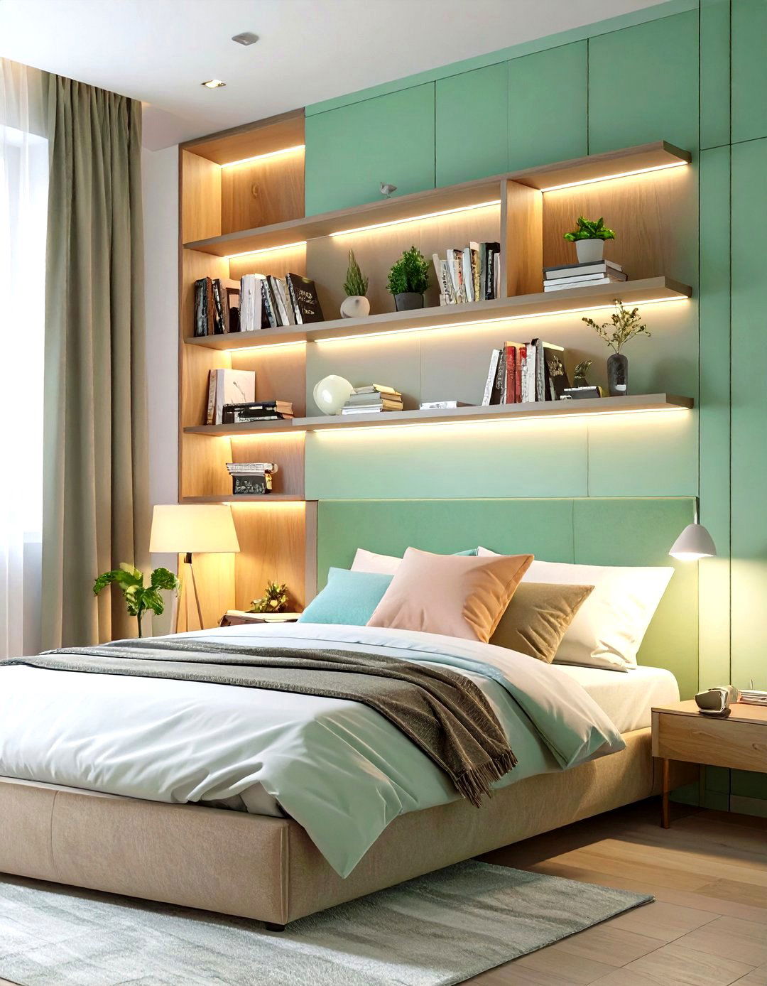 Wall Mounted Desk or Vanity - 30 small bedroom design ideas