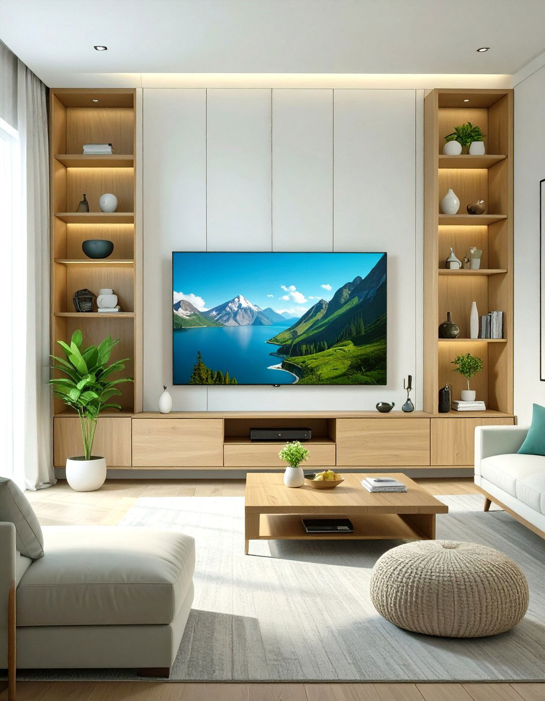 Wall Mounted Entertainment Hub Man Cave - 30 tiny small man cave ideas