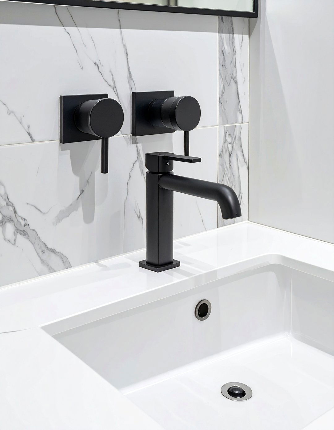 Wall Mounted Faucet System - 30 very small small half bathroom ideas