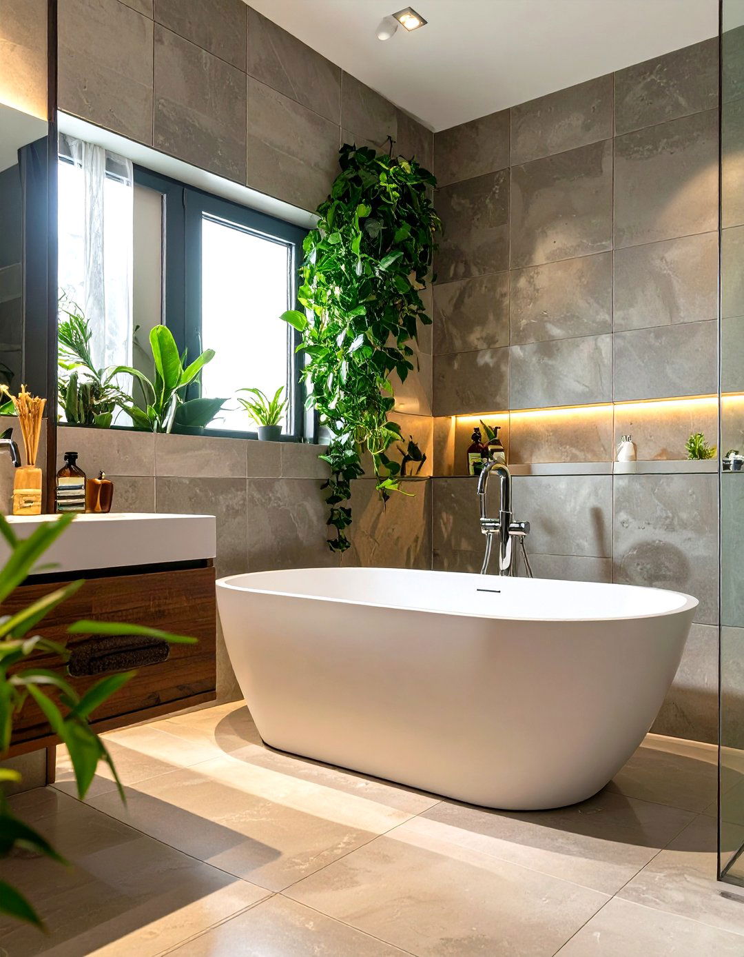 Wall Mounted Faucets and Fixtures - 30 small bathroom ideas with tub