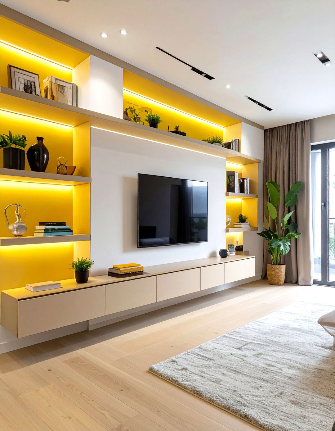 Wall Mounted Furniture for Floor Space - 30 small narrow living room ideas