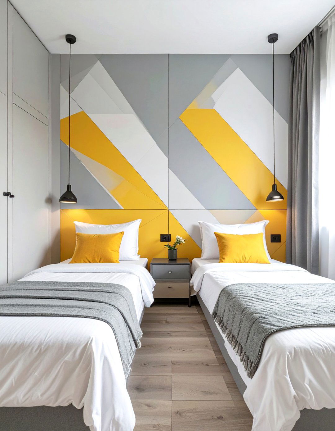 Wall Mounted Headboards to Save Inches - 30 twin bedroom ideas for small rooms