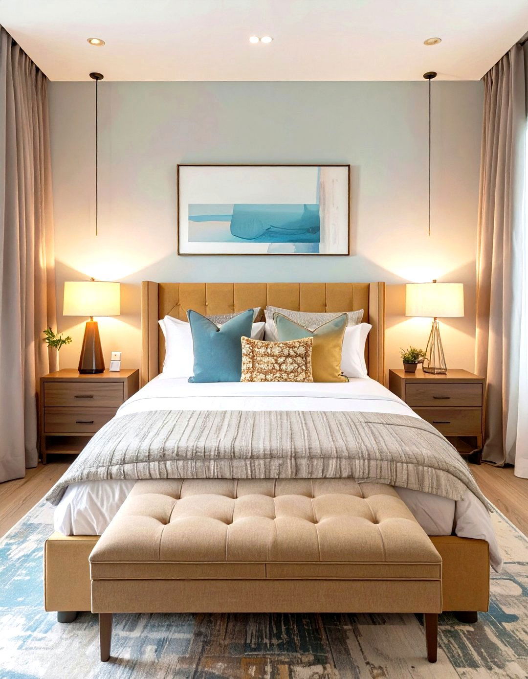 Wall Mounted Lighting Fixtures - 30 small bedroom design ideas