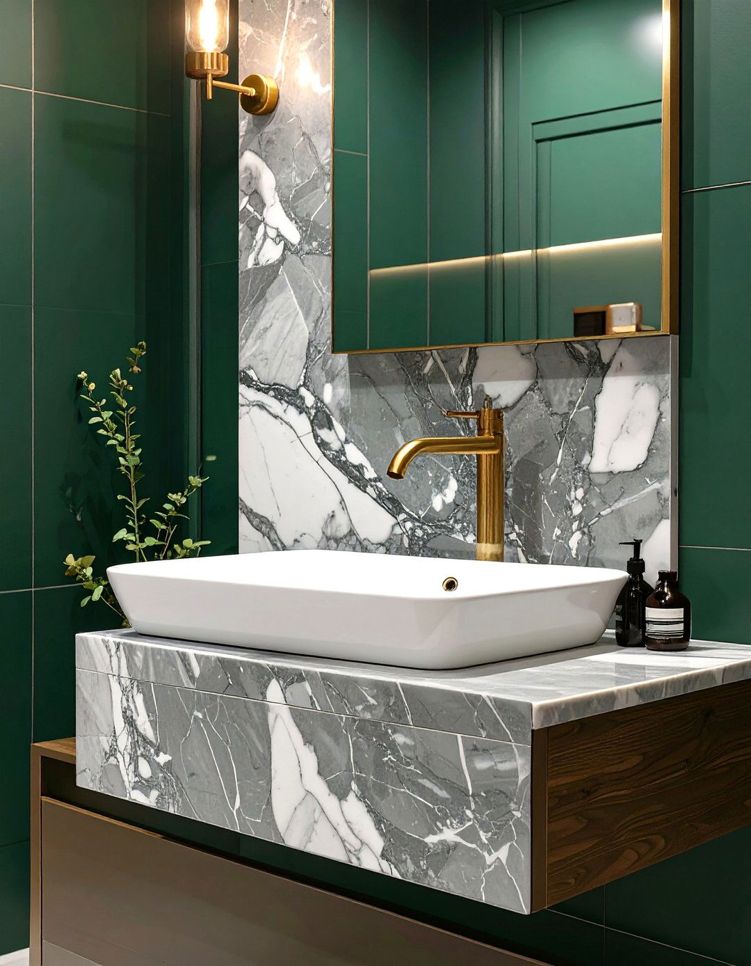 Wall Mounted Marble Sink - 30 small bathroom sink ideas