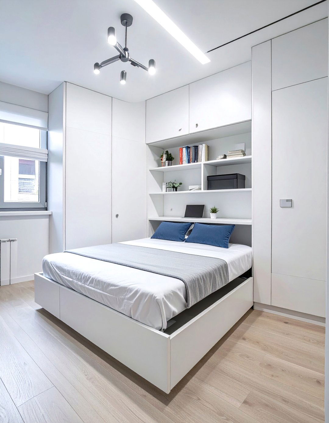 Wall Mounted Murphy Bed for Tiny Bedrooms - 30 tiny bedroom ideas