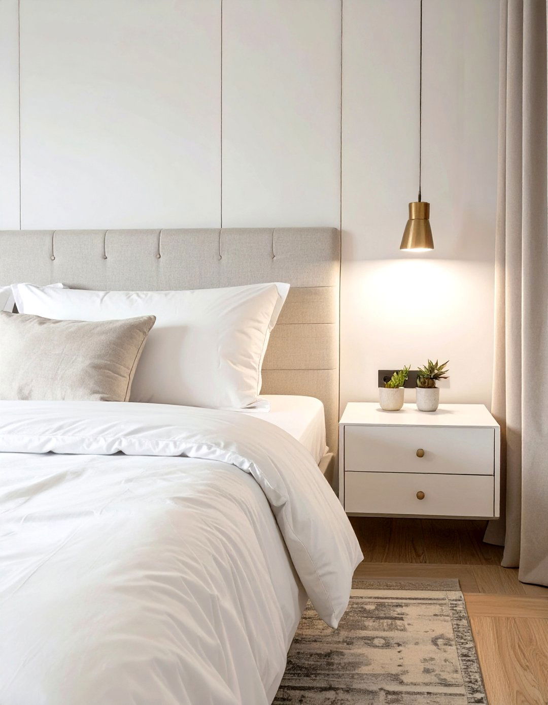 Wall Mounted Nightstands - 30 small bedroom design ideas