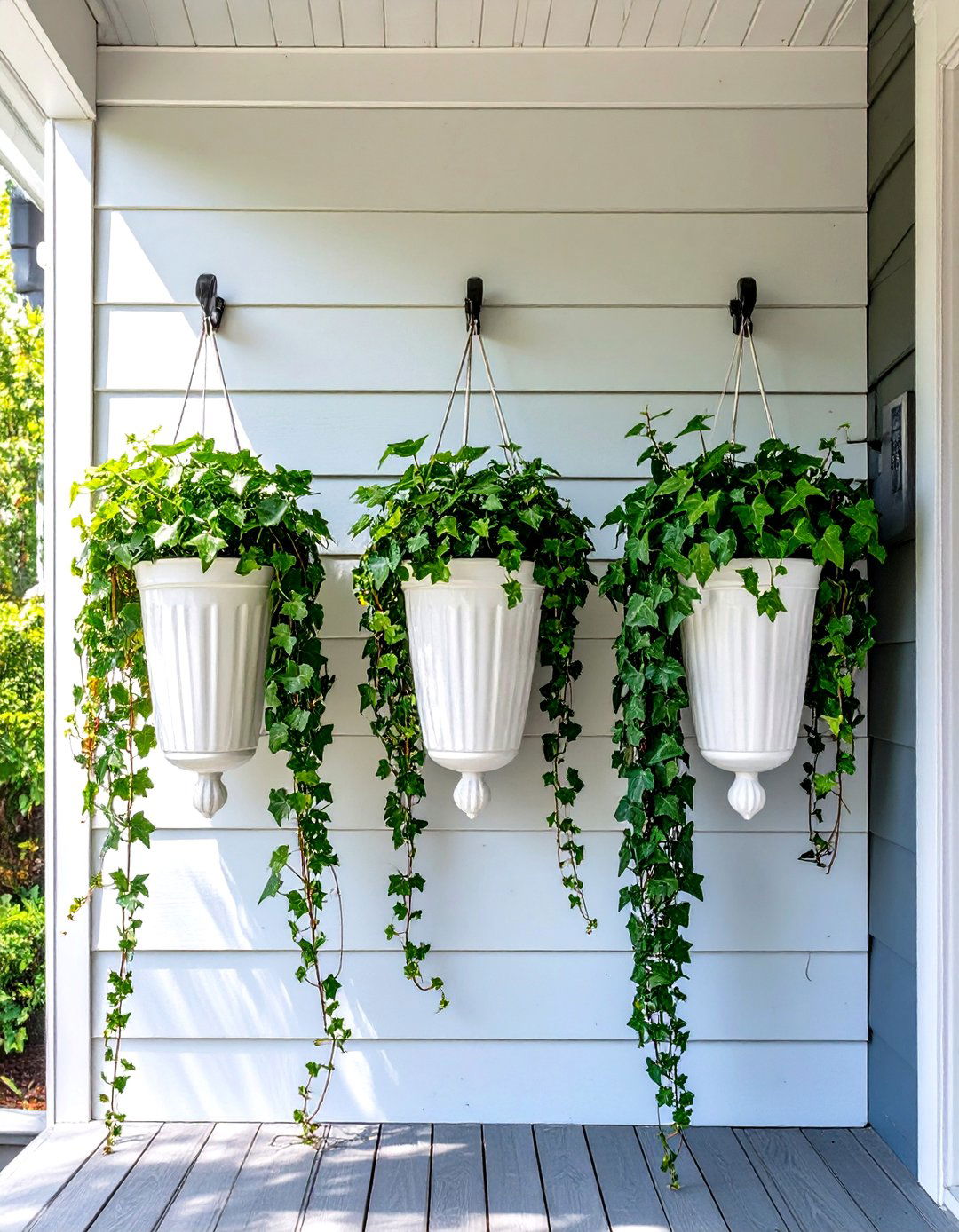 Wall Mounted Planters on a Small Back Porch - 30 small back porch ideas
