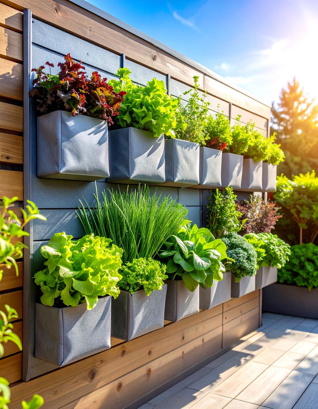 Wall Mounted Pouch Patio Planter - 30 patio planter ideas