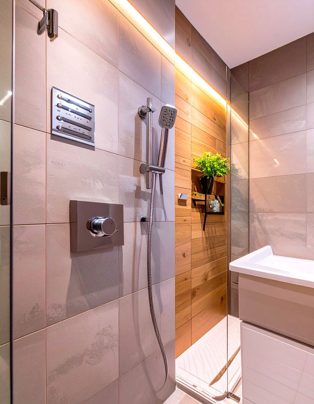 Wall Mounted Shower Controls - 30 shower small bathroom ideas