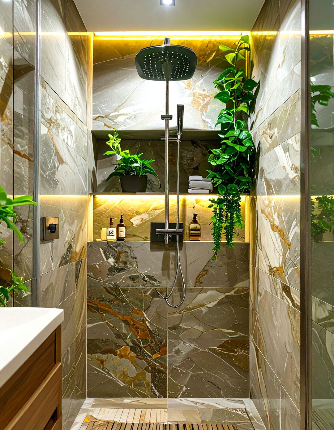 Wall Mounted Shower Fixtures - 30 small shower ideas