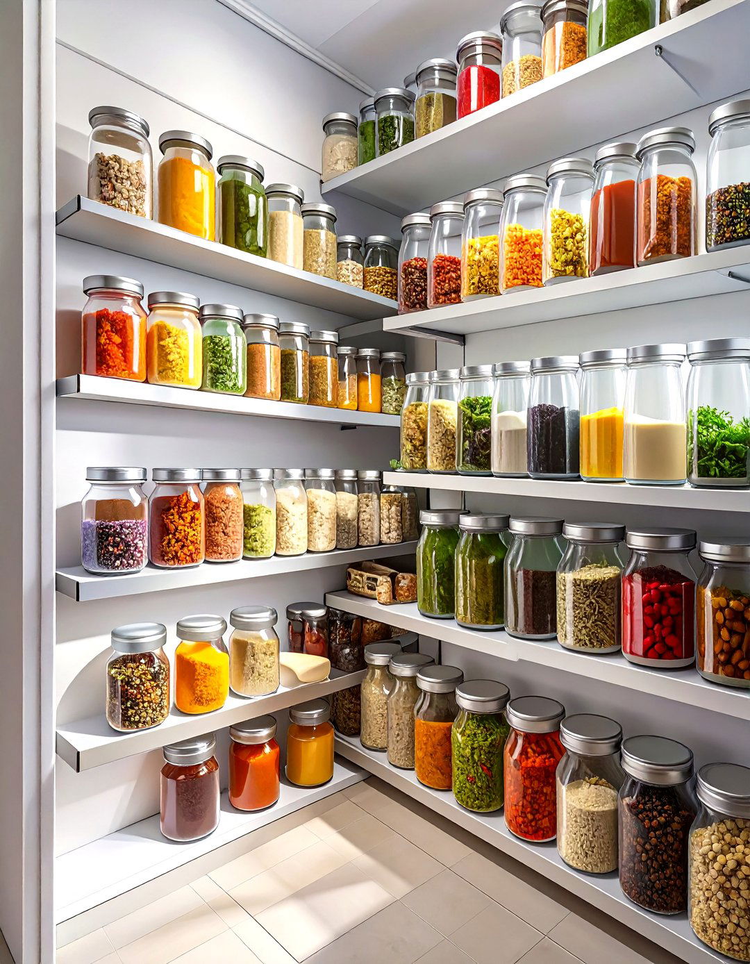 Wall Mounted Spice Racks - 30 small pantry organization ideas
