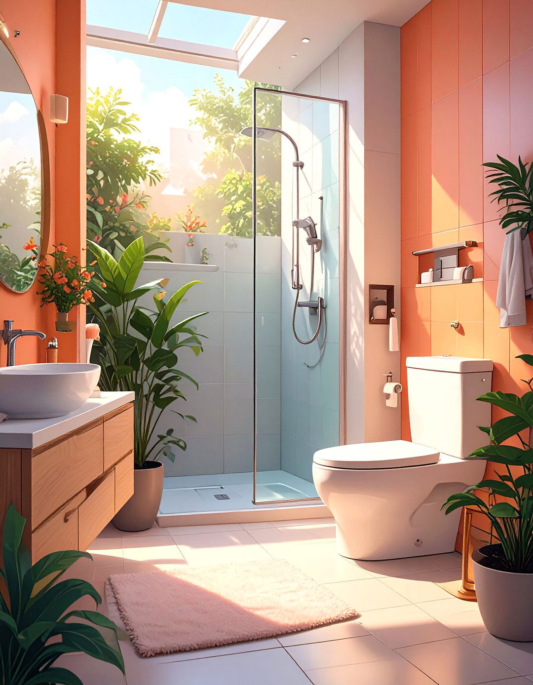 Wall Mounted Toilet to Free Up Floor Area - 30 small bathroom remodel ideas with shower