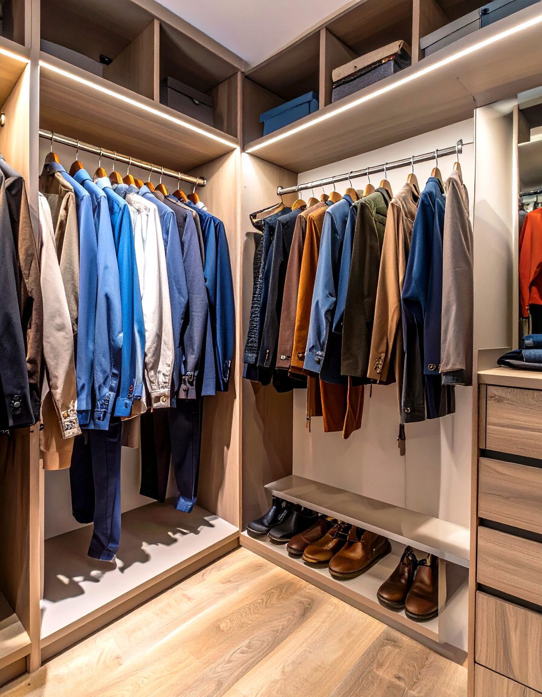 Wall Mounted Trouser Rack - 30 small bedroom closet ideas