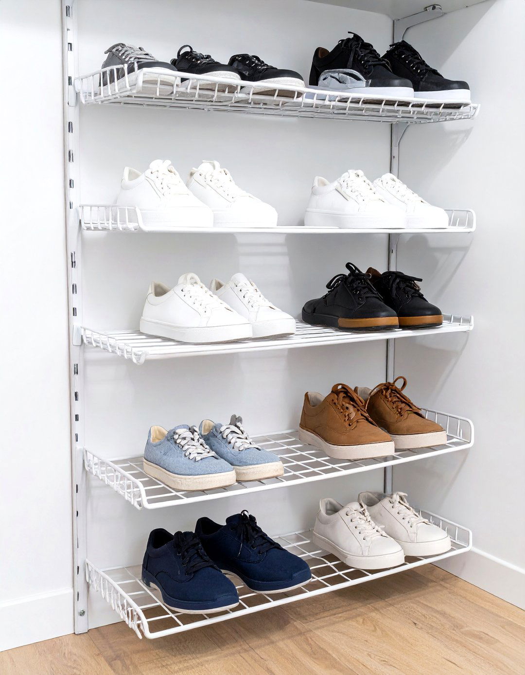 Wall Mounted Wire Shoe Racknull